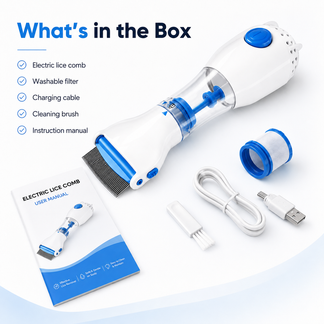 Electric Head Lice Removal Comb